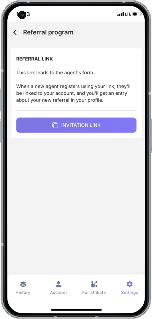 MobCash Referral program